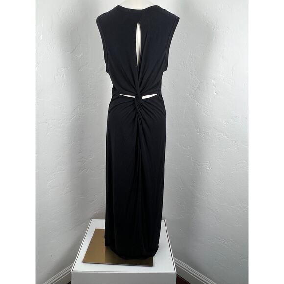ENZA COSTA JERSEY KNIT MAXI SLEEVELESS DRESS Twisted back - Picture 4 of 6